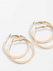 Basic Grandes Hoop-Earrings Комплект халки в златисто