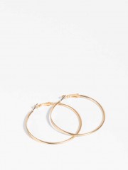 Basics Large Hoop-Earrings Златисти халки/мат