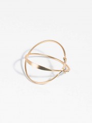 Basics Large Hoop-Earrings Златисти халки/мат