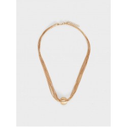 Short Necklace With Sphere 161000_GDU