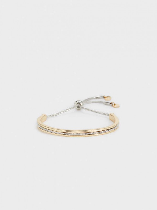 Two-Tone Adjustable Bracelet