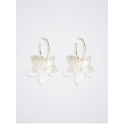 Flower Hoop Earrings 195269_WTU