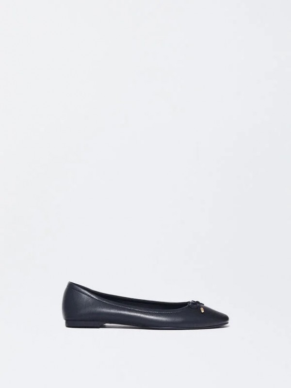 Тъмно сини дамски балерини
