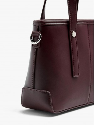 Чанта през рамо в бордо