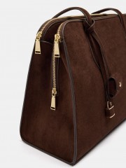 Чанта за 13 инчов лаптоп с кожен ефект и висулка 